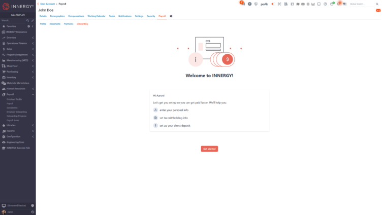 payroll get started