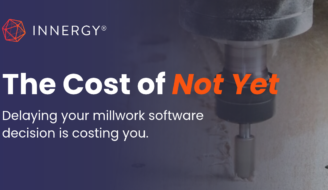 The Cost of Not Yet 1200x627 image. 10/28/2026 event. Woodworking tool as the background image